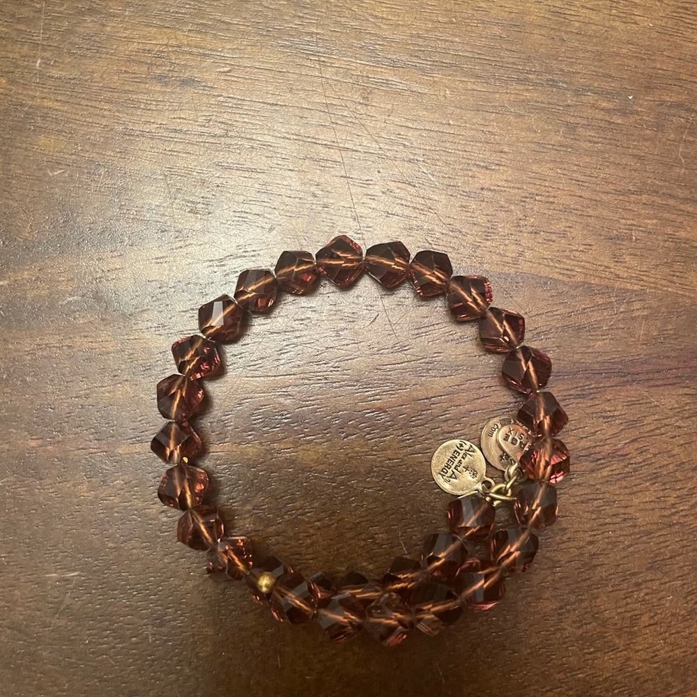 Brown beaded Alex and Ani